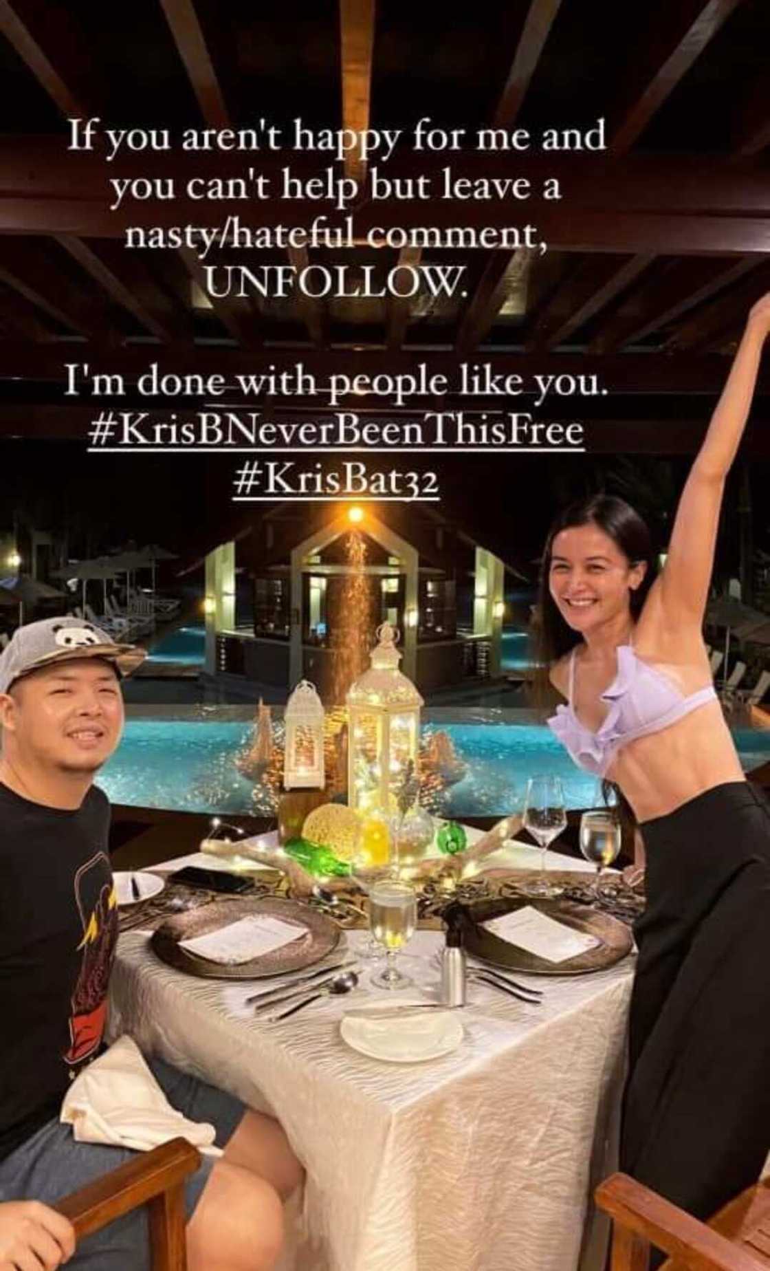 Kris Bernal, sinabihan ang bashers na mag-unfollow na lang sa kanya Kris Bernal, sinabihan ang bashers na mag-unfollow na lang sa kanya