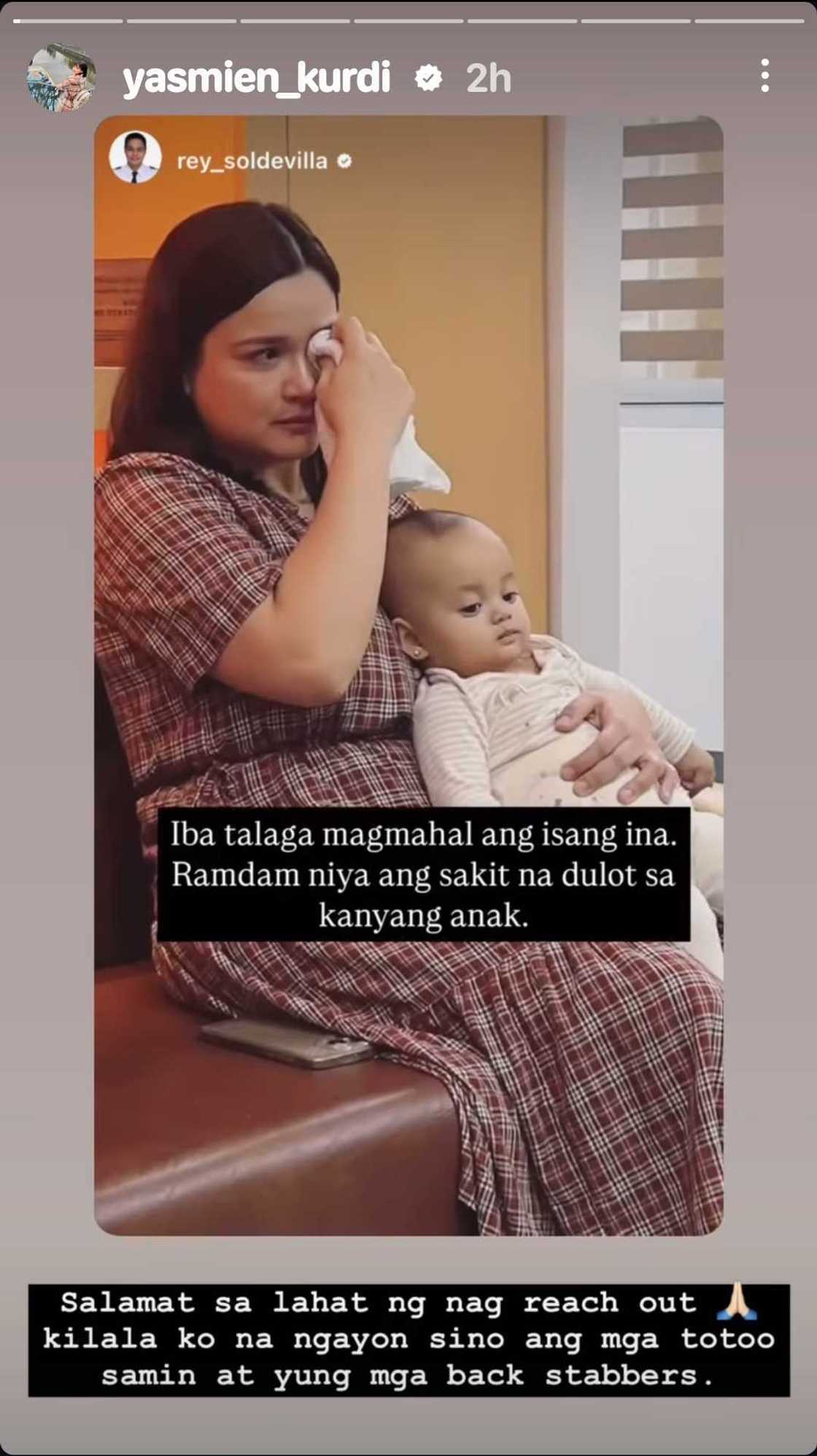 Yasmien Kurdi sa gitna ng bullying incident umano ng anak: “kilala ko na sino ang mga totoo samin” Yasmien Kurdi sa gitna ng bullying incident umano ng anak: “kilala ko na sino ang mga totoo samin”