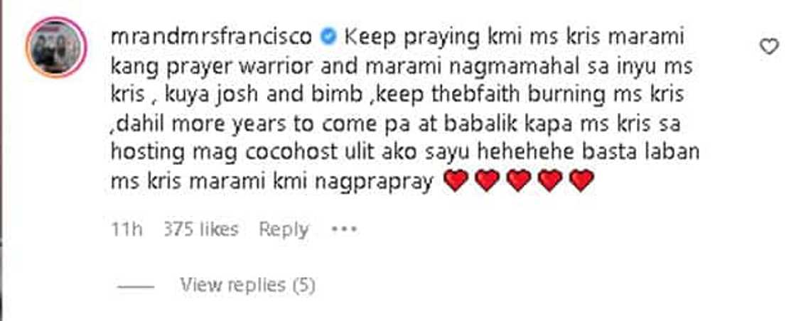 Melai Cantiveros, sinigurado si Kris Aquino na marami silang nananalangin para gumaling siya Melai Cantiveros, sinigurado si Kris Aquino na marami silang nananalangin para gumaling siya