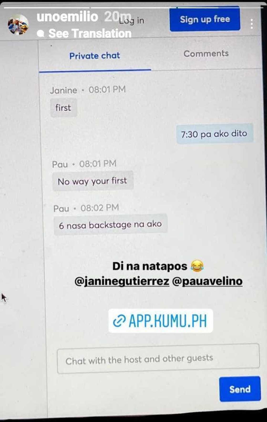 Jake Ejercito shares screenshot of hilarious convo with Janine Gutierrez, Paulo Avelino