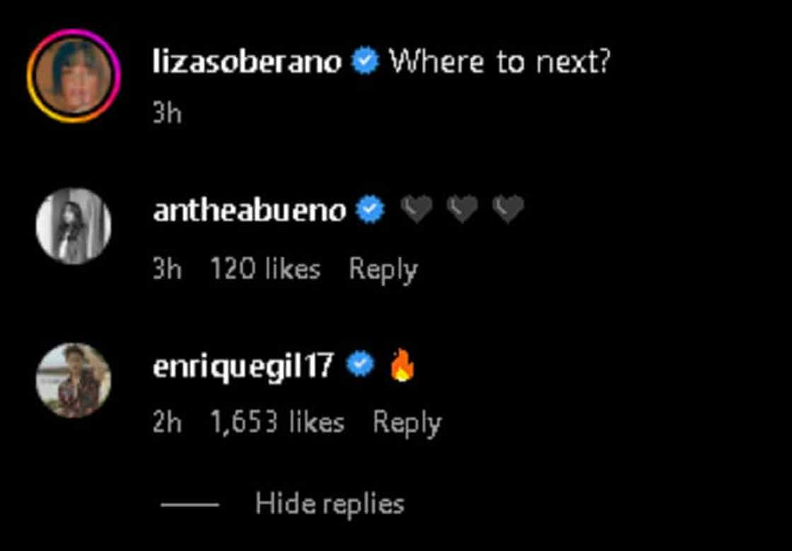 Enrique Gil, nagparamdam sa pamamagitan ng comment sa gitna ng kontrobersyang kinasasangkutan ni Liza Soberano