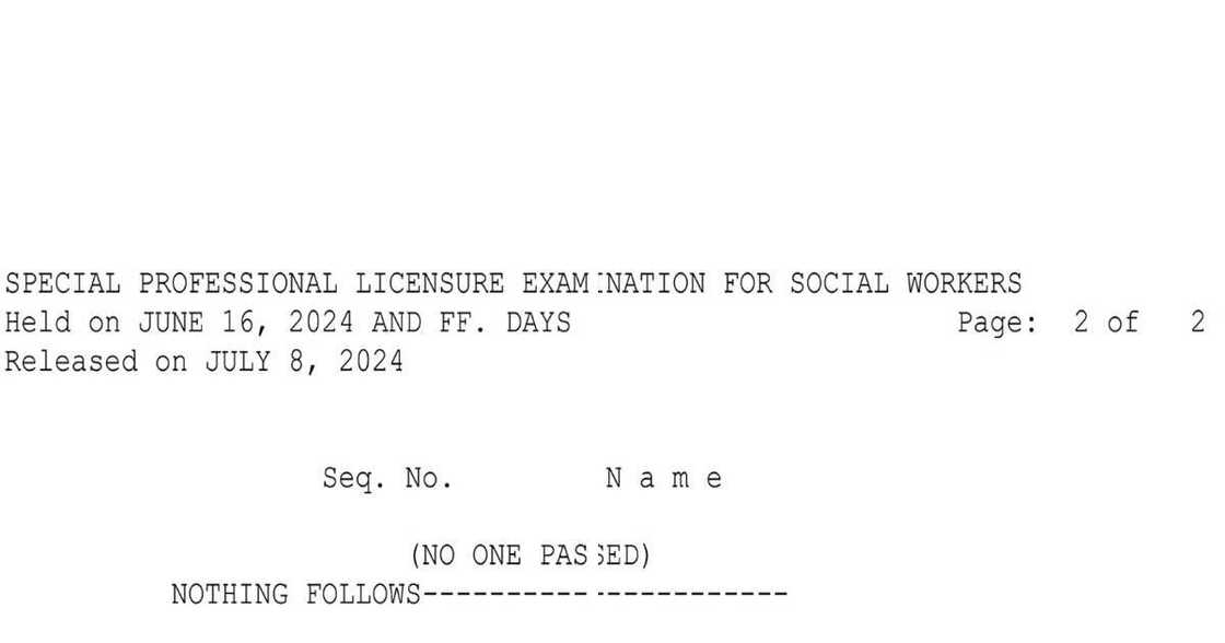 PRC results