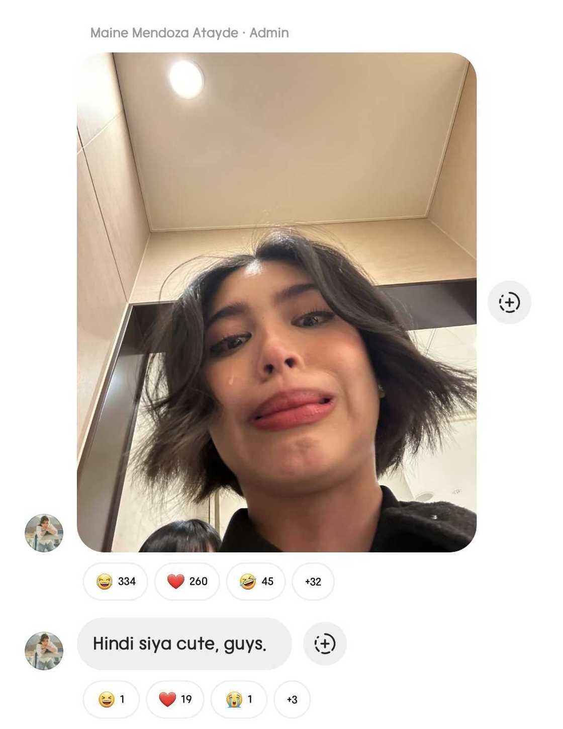 Maine Mendoza, pinagsisisihan ang bago niyang hairstyle: "It looks a bit off" Maine Mendoza, pinagsisisihan ang bago niyang hairstyle: "It looks a bit off"