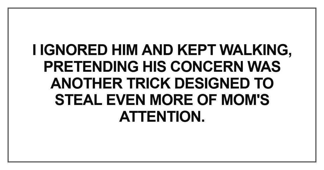 I ignored him and kept walking I ignored him and kept walking