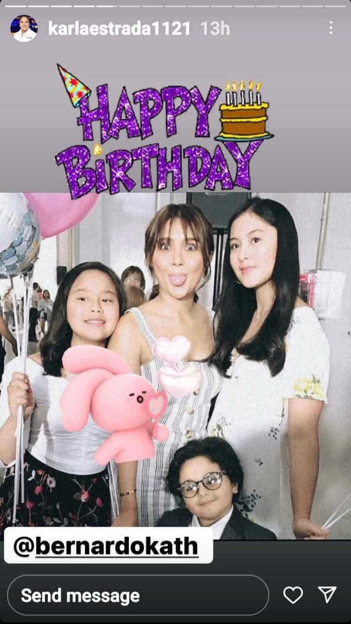Karla Estrada greets Kathryn Bernardo a happy birthday on social media Karla Estrada greets Kathryn Bernardo a happy birthday on social media