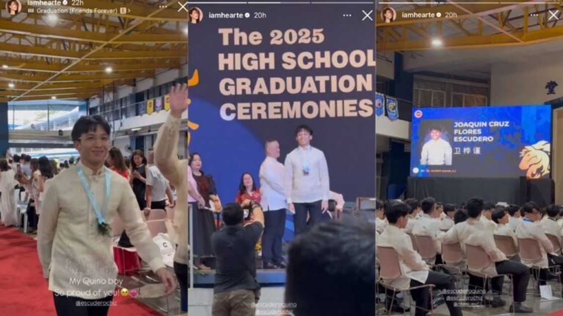 Heart Evangelista, proud na proud sa pagtatapos ng High School ni Quino Heart Evangelista, proud na proud sa pagtatapos ng High School ni Quino
