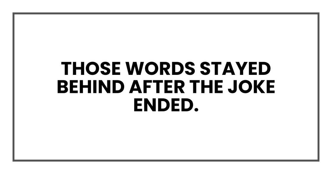 After her joke landed.