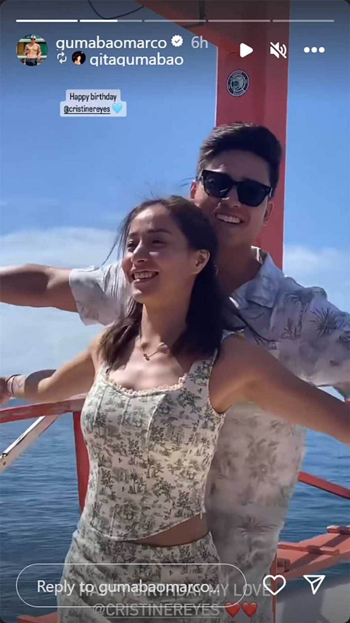 Marco Gumabao, nag-post ng kanyang sweet birthday greeting kay Cristine Reyes: “My love”