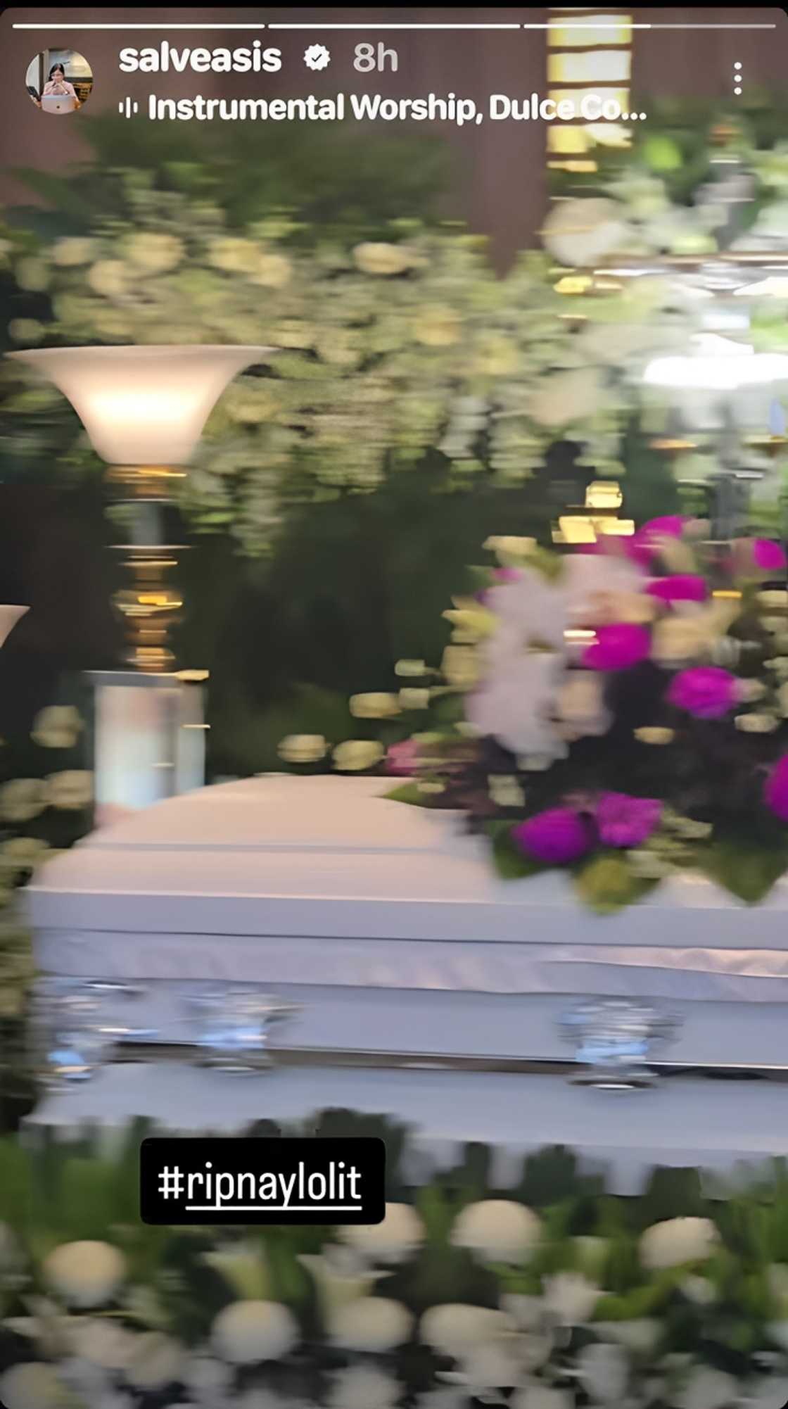 Salve Asis shares glimpse of late Lolit Solis' wake Salve Asis shares glimpse of late Lolit Solis' wake