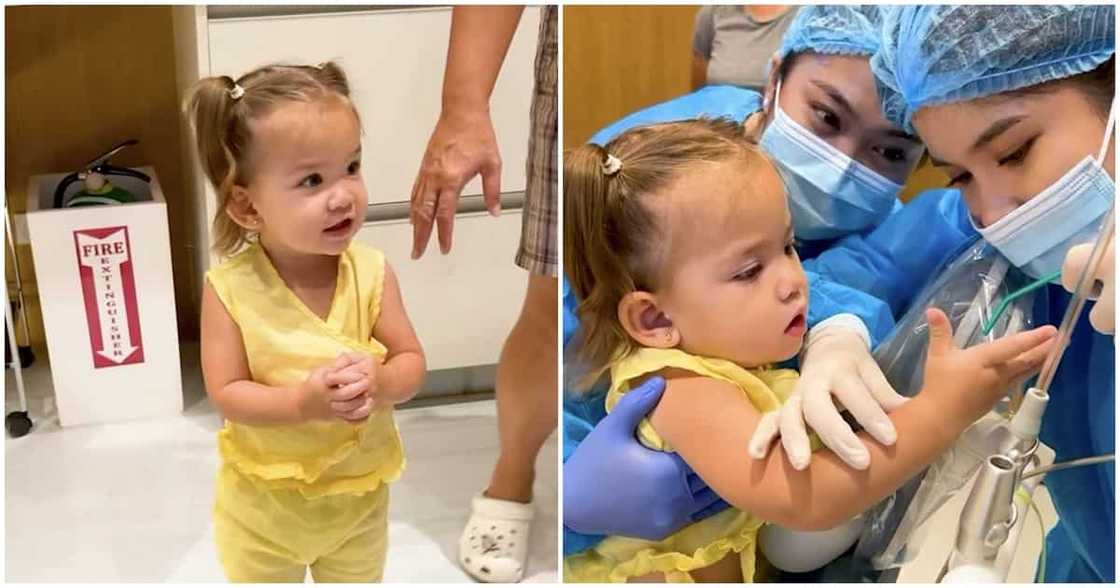 Angelica Panganiban shares a video of Baby Bean's first dental visit Angelica Panganiban shares a video of Baby Bean's first dental visit