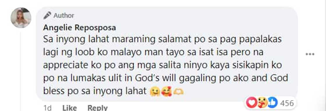 Lie Reposposa, nagpasalamat sa lahat ng suportang kanyang natatanggap Lie Reposposa, nagpasalamat sa lahat ng suportang kanyang natatanggap