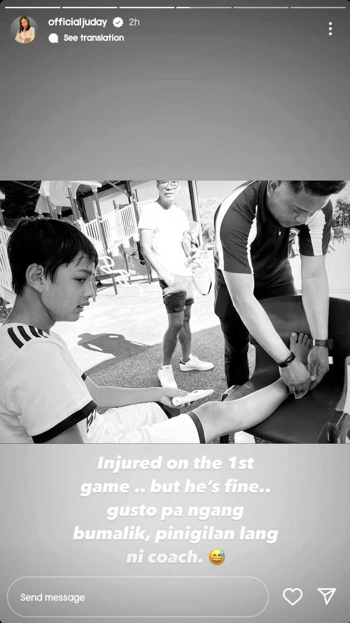 Judy Ann Santos at Ryan Agoncillo, sinorpresa ang anak nilang si Lucho sa varsity game nito Judy Ann Santos at Ryan Agoncillo, sinorpresa ang anak nilang si Lucho sa varsity game nito