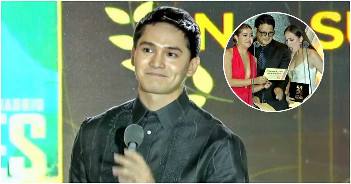 Pagtanggap ni Ruru Madrid ng MMFF Best Supporting Actor award, viral