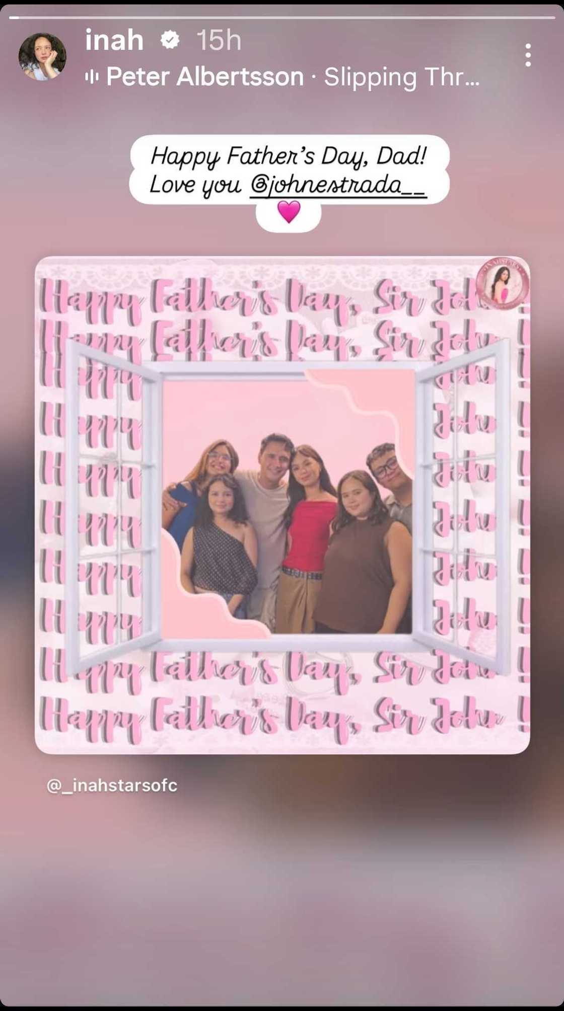 Inah de Belen, may sweet Father’s Day greeting para kay John Estrada; aktor, nag-reply Inah de Belen, may sweet Father’s Day greeting para kay John Estrada; aktor, nag-reply