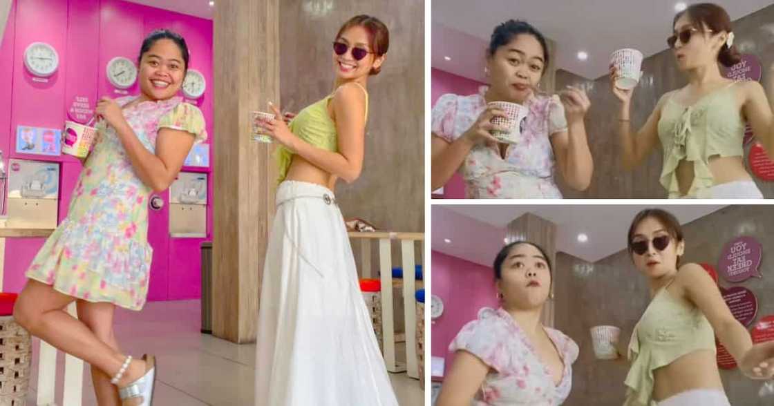 Alora Sasam shares video of her, Kathryn Bernardo adorably dancing while eating ice cream Alora Sasam shares video of her, Kathryn Bernardo adorably dancing while eating ice cream