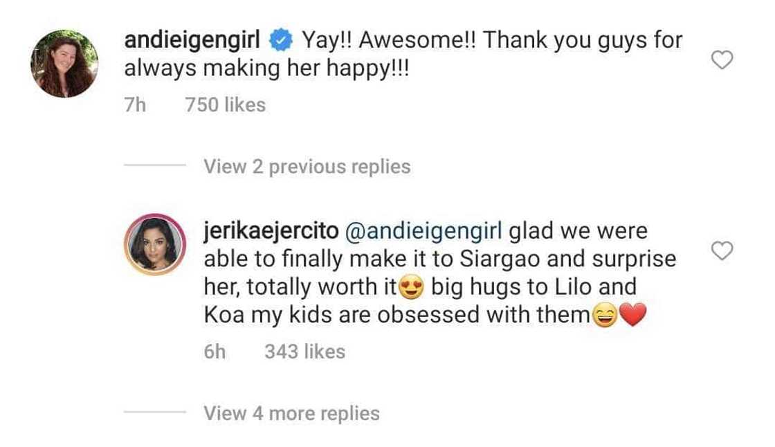 Andi Eigenmann pens heartfelt message to Jake Ejercito's family about Ellie Eigenmann Andi Eigenmann pens heartfelt message to Jake Ejercito's family about Ellie Eigenmann