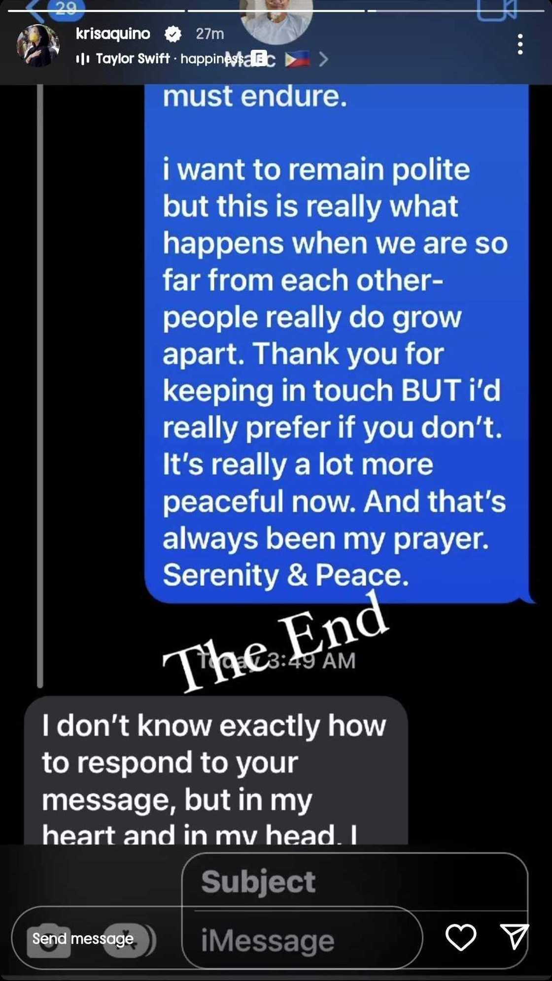 Text convo nina VG Mark Leviste at Kris Aquino, ipinasilip ng huli Text convo nina VG Mark Leviste at Kris Aquino, ipinasilip ng huli