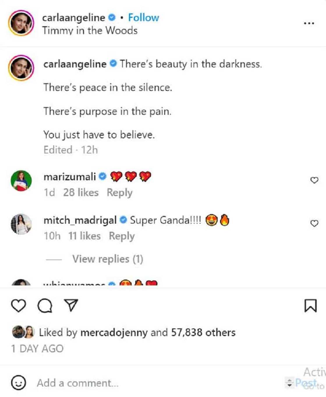 Carla Abellana, may cryptic caption kasabay ng daring photos na ibinahagi niya Carla Abellana, may cryptic caption kasabay ng daring photos na ibinahagi niya