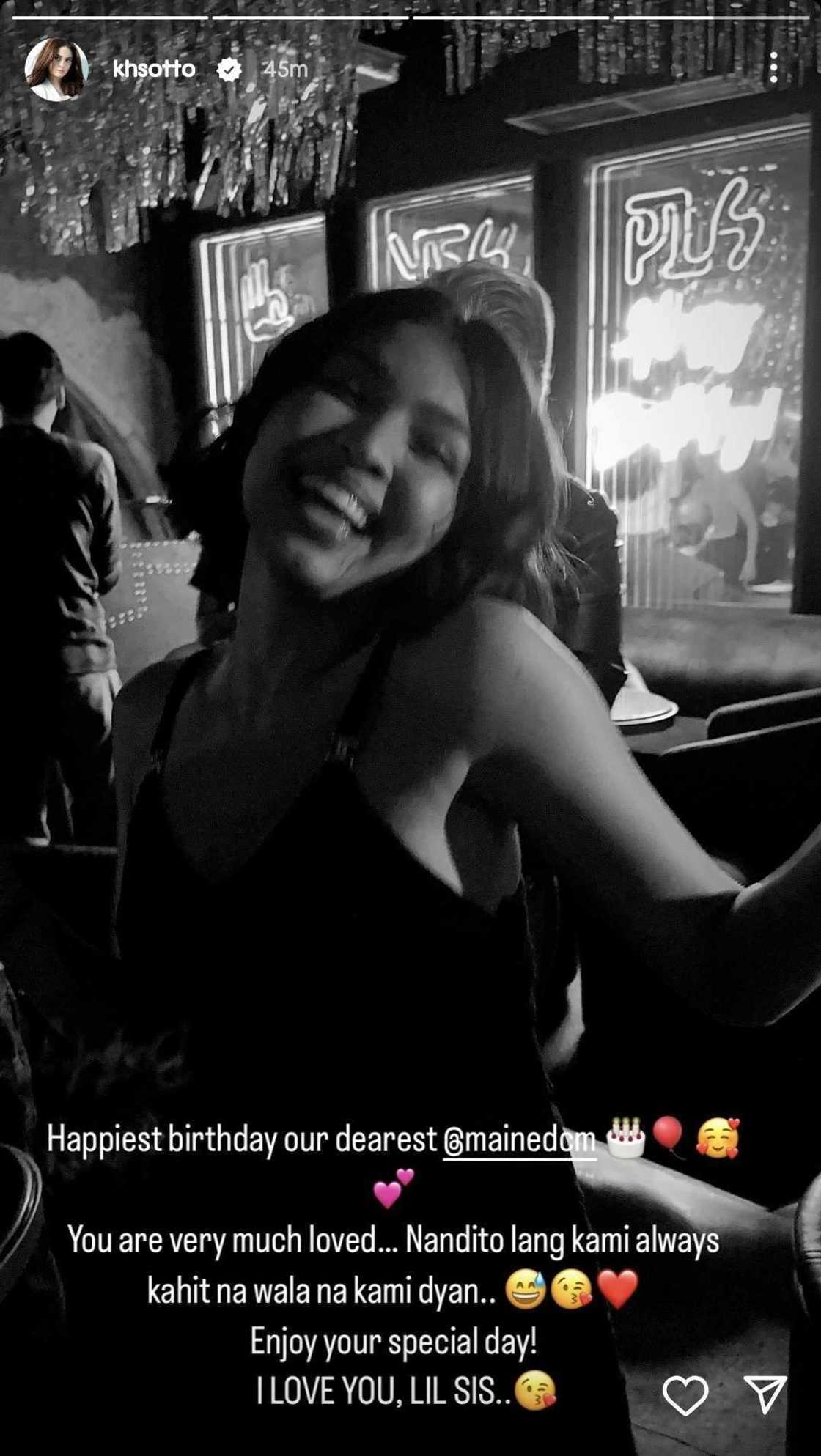 Kristine Hermosa greets Maine Mendoza: "You are very much loved" Kristine Hermosa greets Maine Mendoza: "You are very much loved"