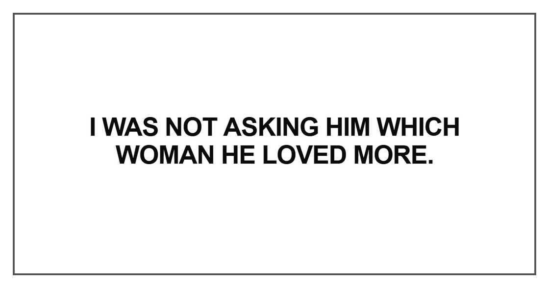 I was not asking him which I was not asking him which