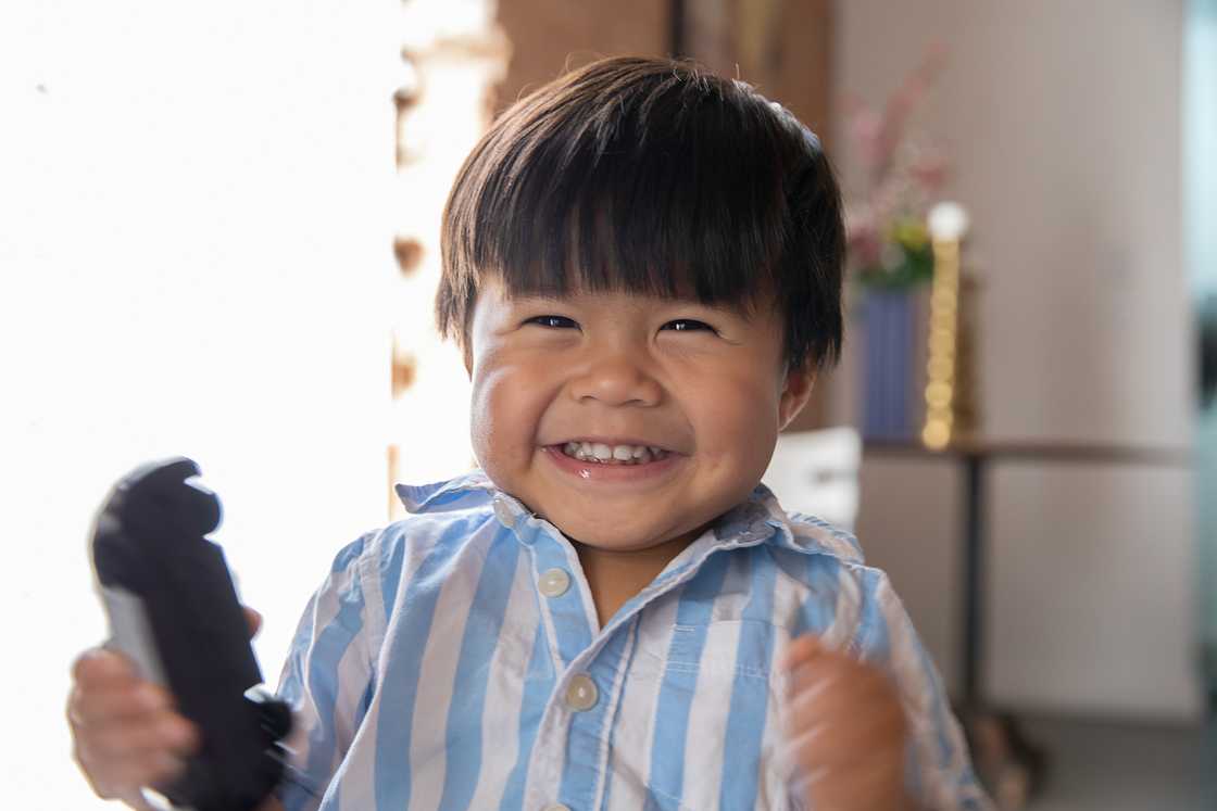 A happy boy A happy boy