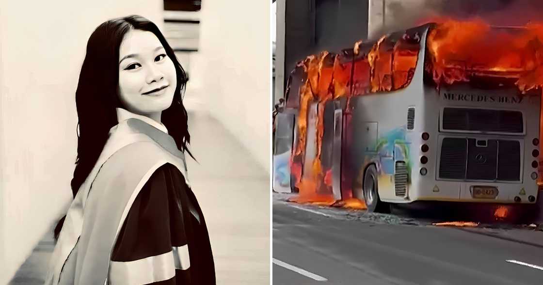 Thai teacher, natagpuang yakap-yakap ang isang estudyante sa loob ng nasunog na bus sa Thailand Thai teacher, natagpuang yakap-yakap ang isang estudyante sa loob ng nasunog na bus sa Thailand