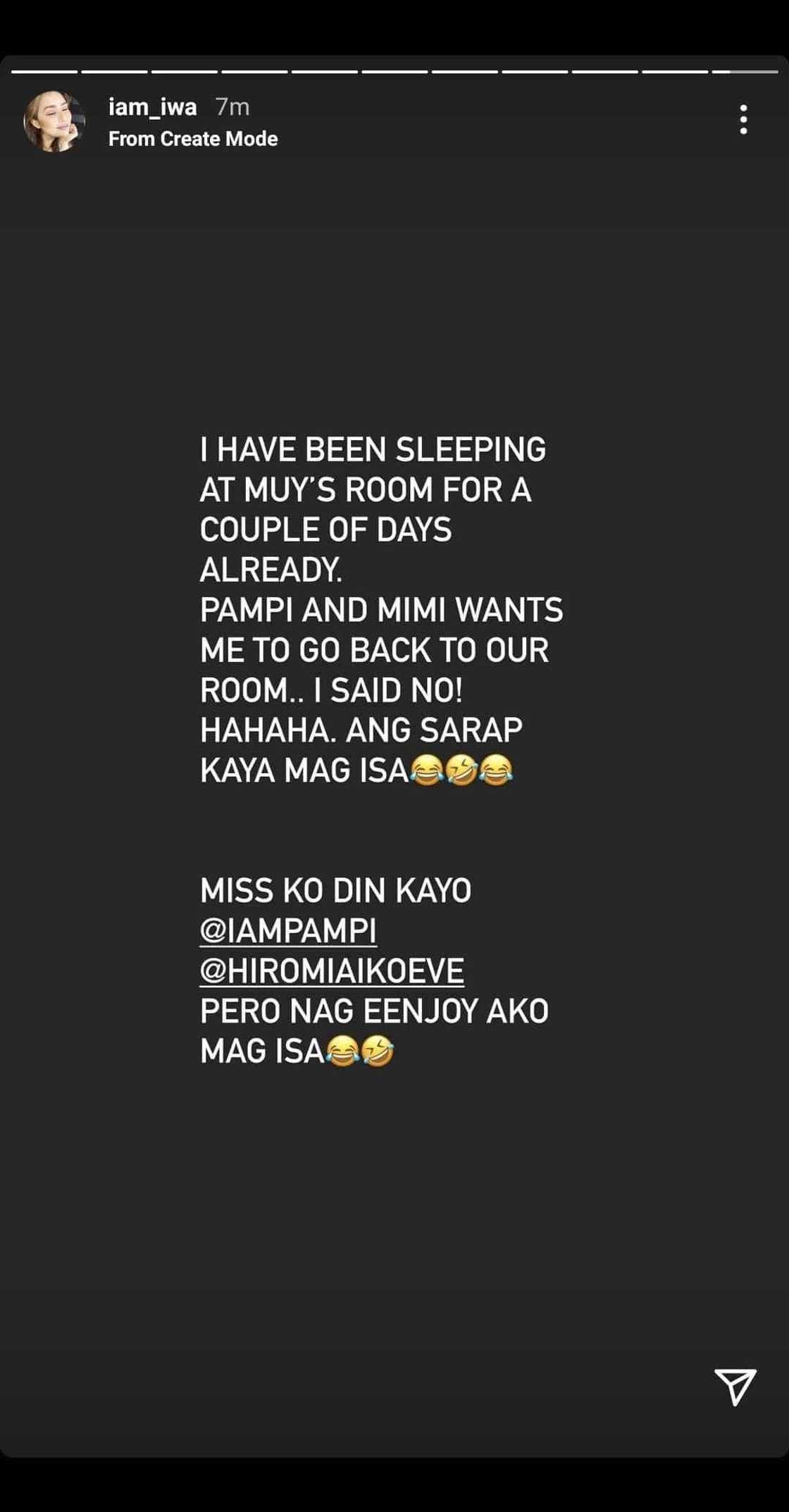 Iwa Moto, ibinunyag na ilang araw na siyang natutulog sa kwarto ni Thirdy Lacson Iwa Moto, ibinunyag na ilang araw na siyang natutulog sa kwarto ni Thirdy Lacson