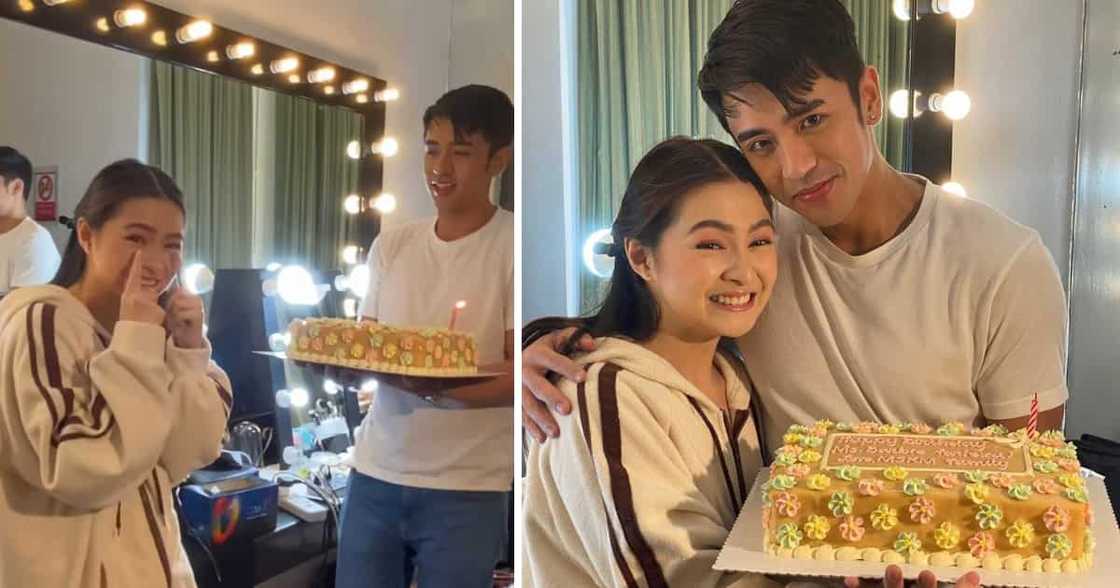 Video ng birthday surprise kay Barbie Forteza sa pictorial ng 'Maging Sino Ka Man' stars, viral