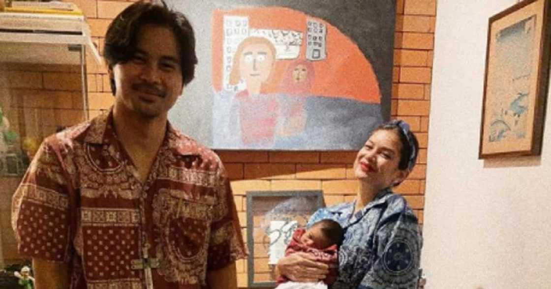Meryll Soriano finally shows off face of baby with Joem Bascon to public