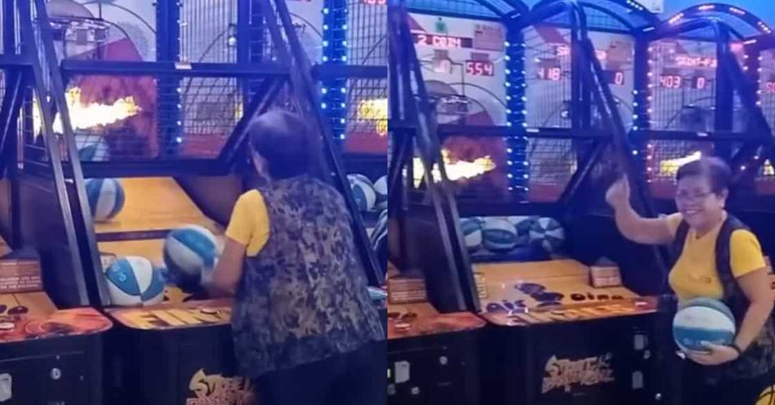Lola na naka-554 points sa basketball arcade, kinagiliwan online Lola na naka-554 points sa basketball arcade, kinagiliwan online