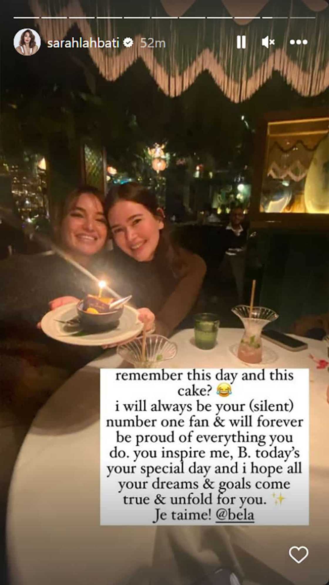 Sarah Lahbati, nagpost ng madamdaming b-day greeting para sa kaibigang si Bela Padilla: “You inspire me, B”