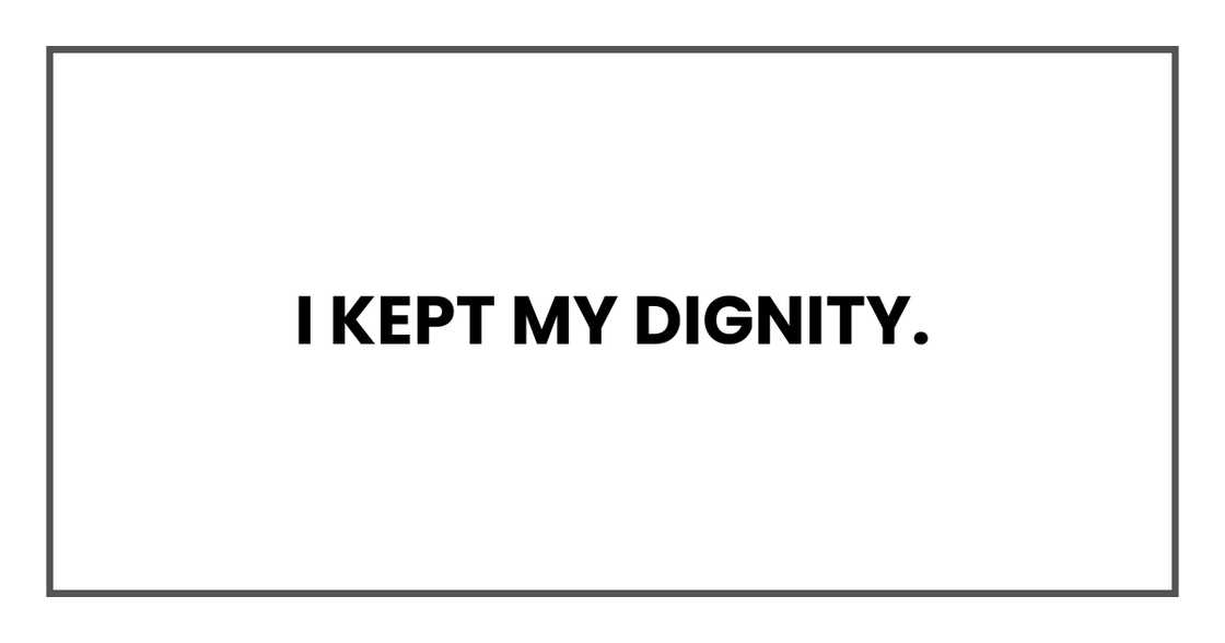 Starting again with dignity. Starting again with dignity.