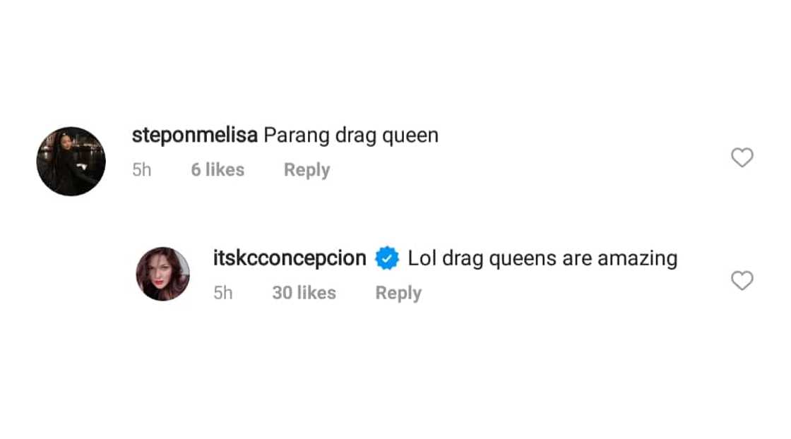 KC Concepcion shuts down basher who compared her to drag queens KC Concepcion shuts down basher who compared her to drag queens