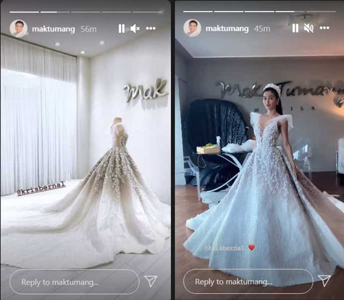 Kris Bernal’s wedding gown designed by Mak Tumang stuns netizens Kris Bernal’s wedding gown designed by Mak Tumang stuns netizens