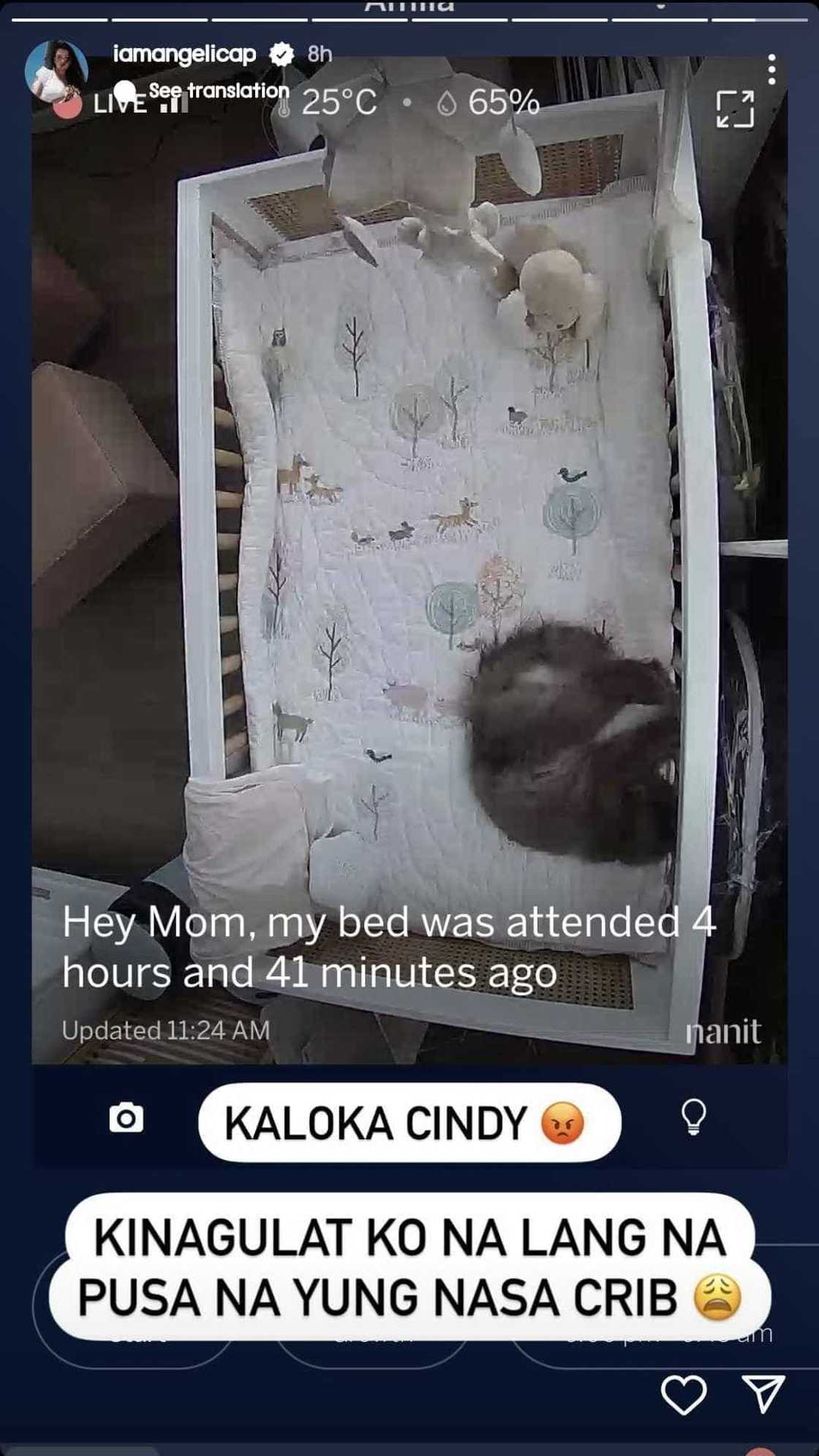 Angelica Panganiban, nawindang nang makita si Cindy sa crib ni baby Amila Angelica Panganiban, nawindang nang makita si Cindy sa crib ni baby Amila