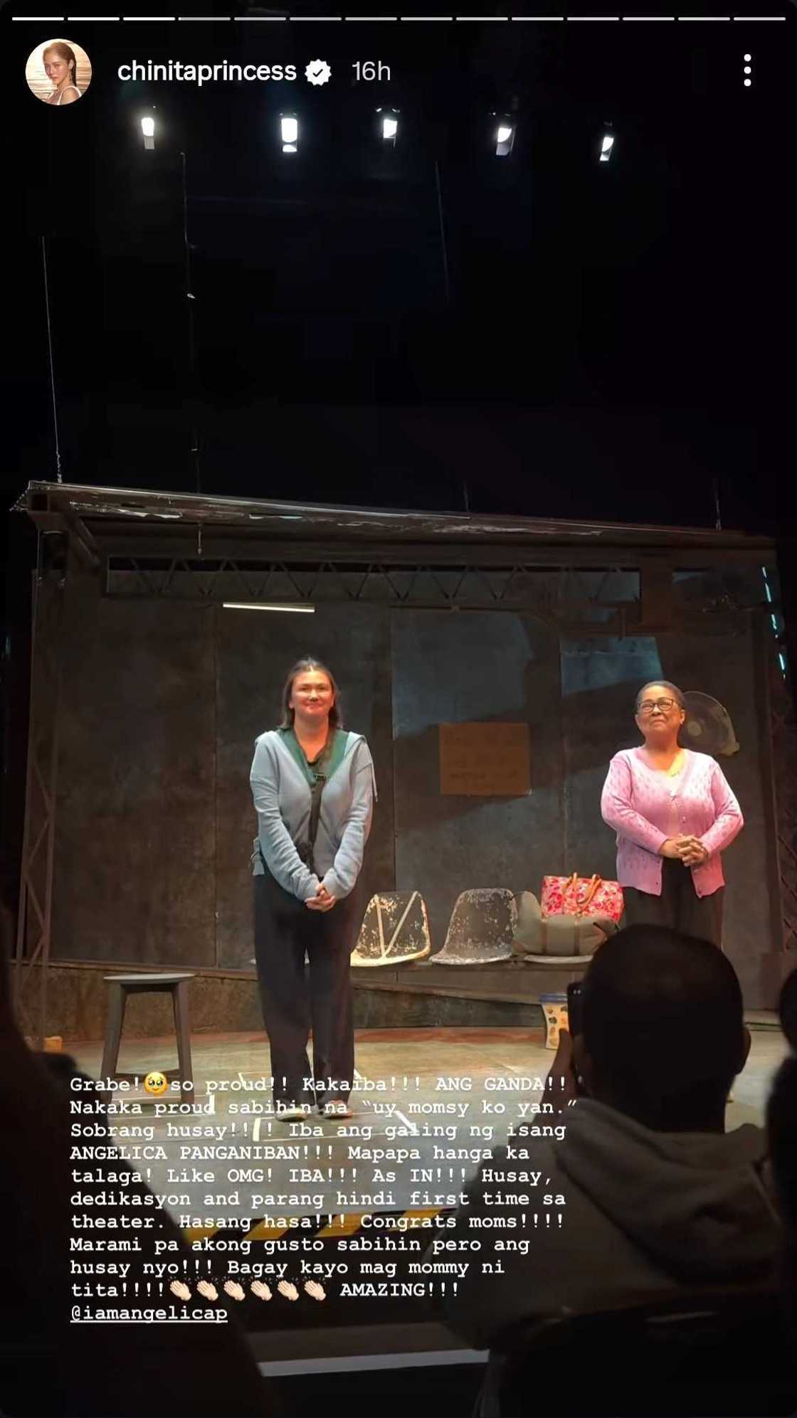 Kim Chiu on Angelica Panganiban's theater debut: "Parang hindi first time" Kim Chiu on Angelica Panganiban's theater debut: "Parang hindi first time"