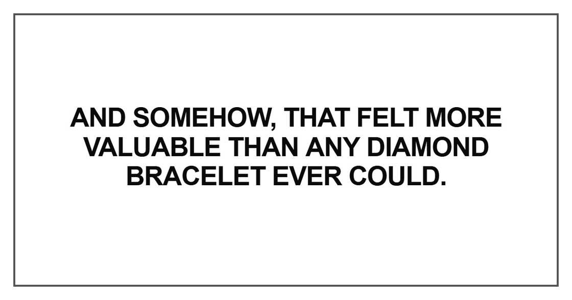 And somehow, that felt more valuable And somehow, that felt more valuable