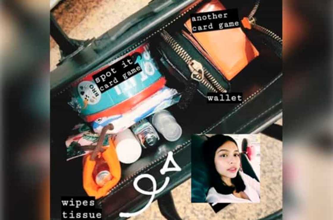 Maine Mendoza, may pasilip sa laman ng kanyang bag Maine Mendoza, may pasilip sa laman ng kanyang bag