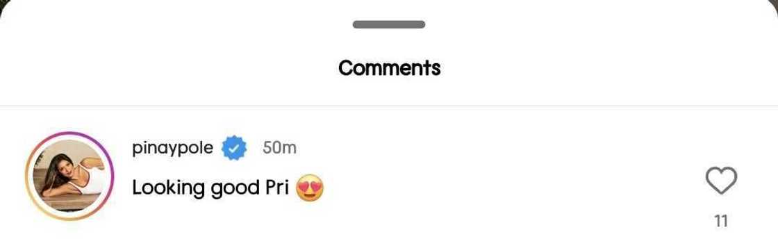 Ciara Sotto reacts positively to Priscilla Meirelles' "home sweet home" post Ciara Sotto reacts positively to Priscilla Meirelles' "home sweet home" post