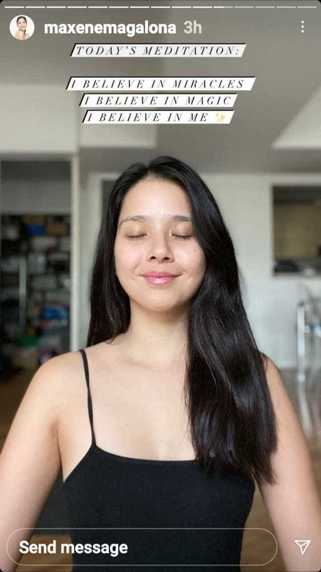 Maxene Magalona, nag-meditate matapos i-post ang viral crying photo niya Maxene Magalona, nag-meditate matapos i-post ang viral crying photo niya