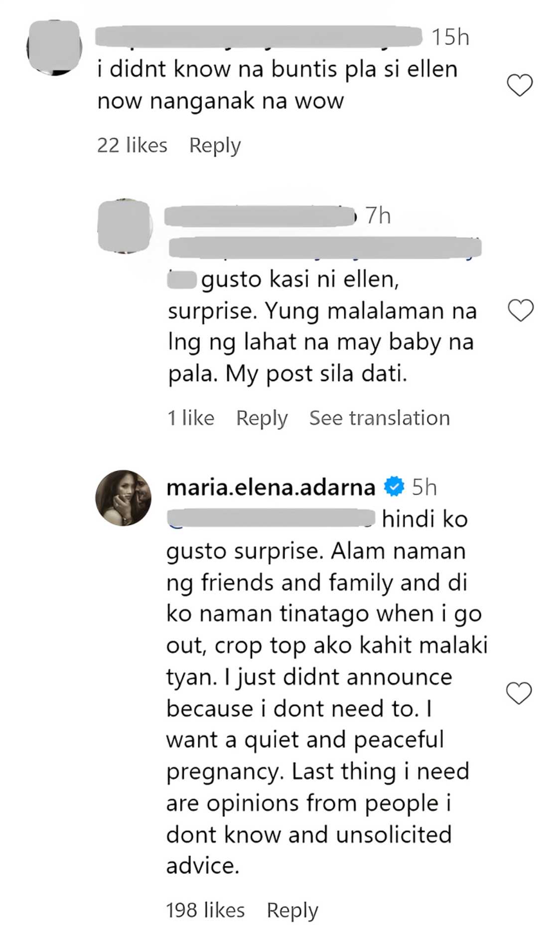 Ellen Adarna, nagsalita na kung bakit hindi isinapubliko ang pagbubuntis niya