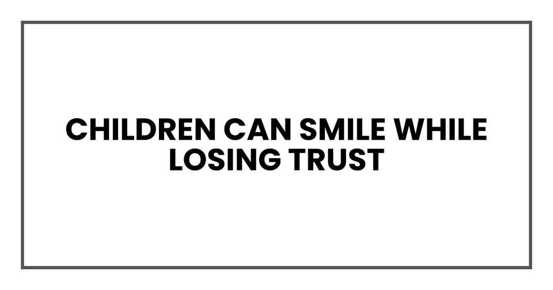 Lost trust