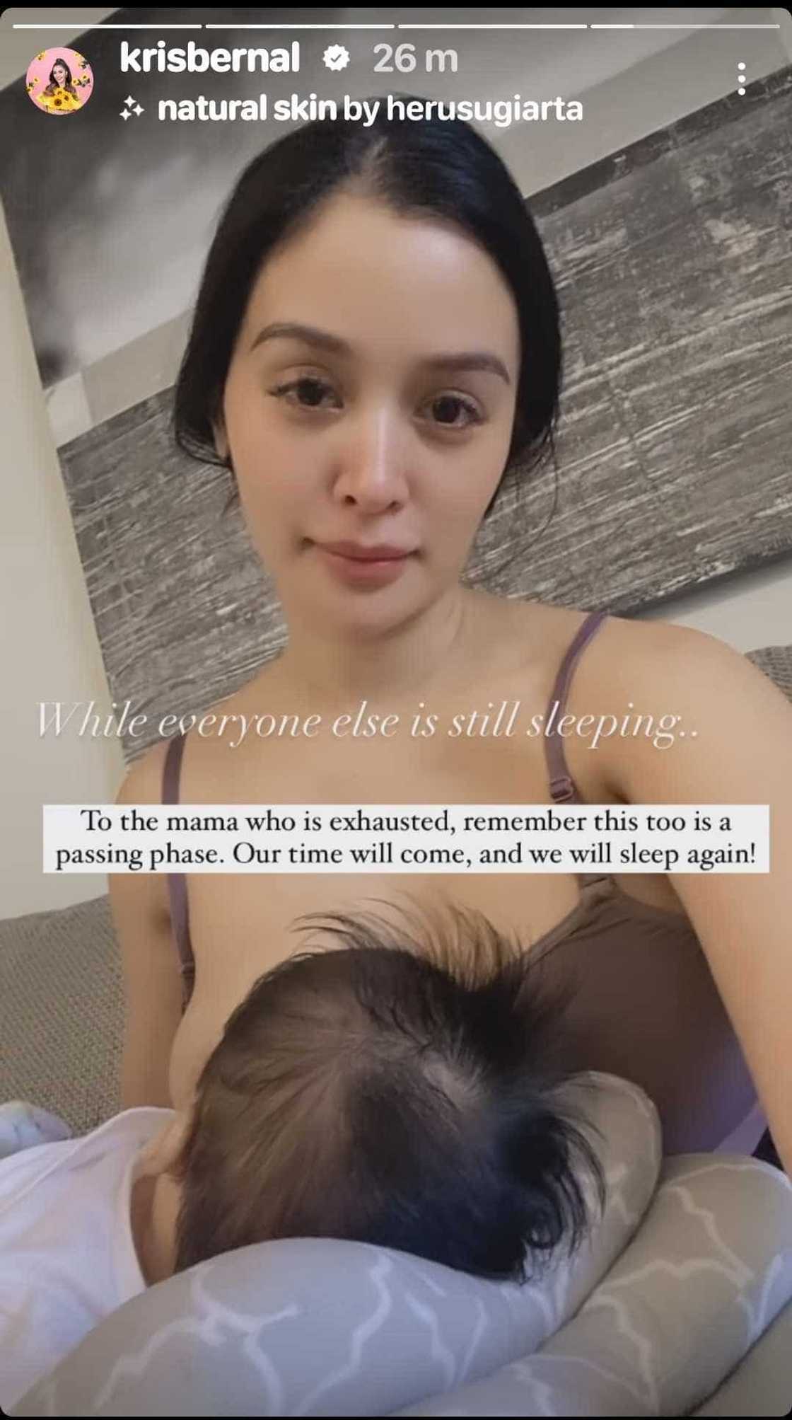 Kris Bernal writes optimistic post about taking care of infant Kris Bernal writes optimistic post about taking care of infant