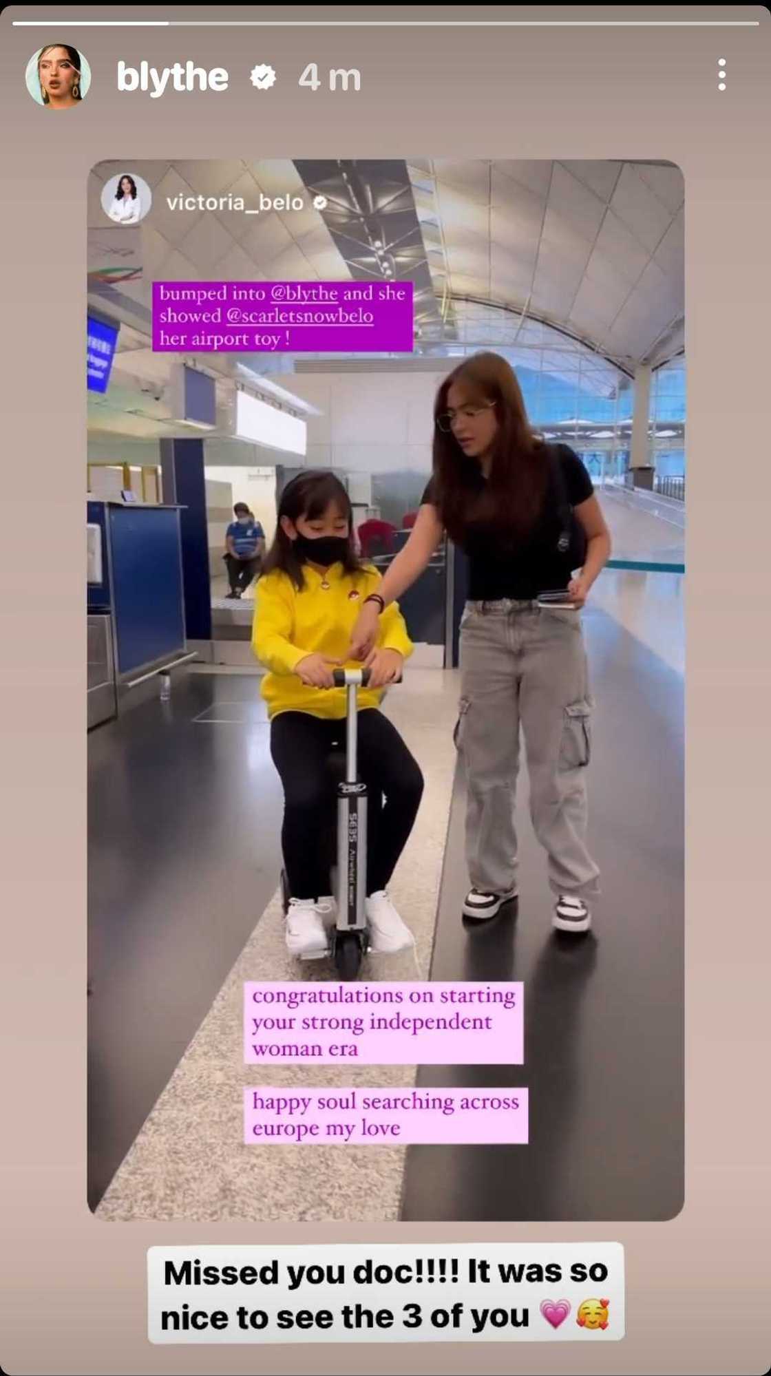 Video of Andrea Brillantes showing Scarlet Snow Belo and family her “airport toy” goes viral