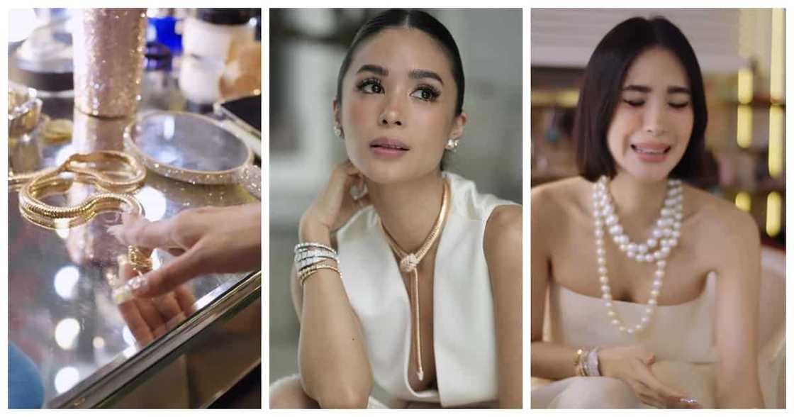 Netizens, nawindang nang 'paglaruan' ni Heart Evangelista ang Serpenti necklace niya