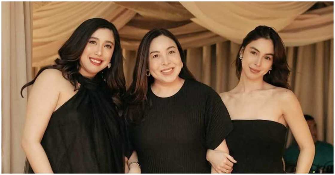 Marjorie Barretto congratulates Dani and Julia over their new business venture