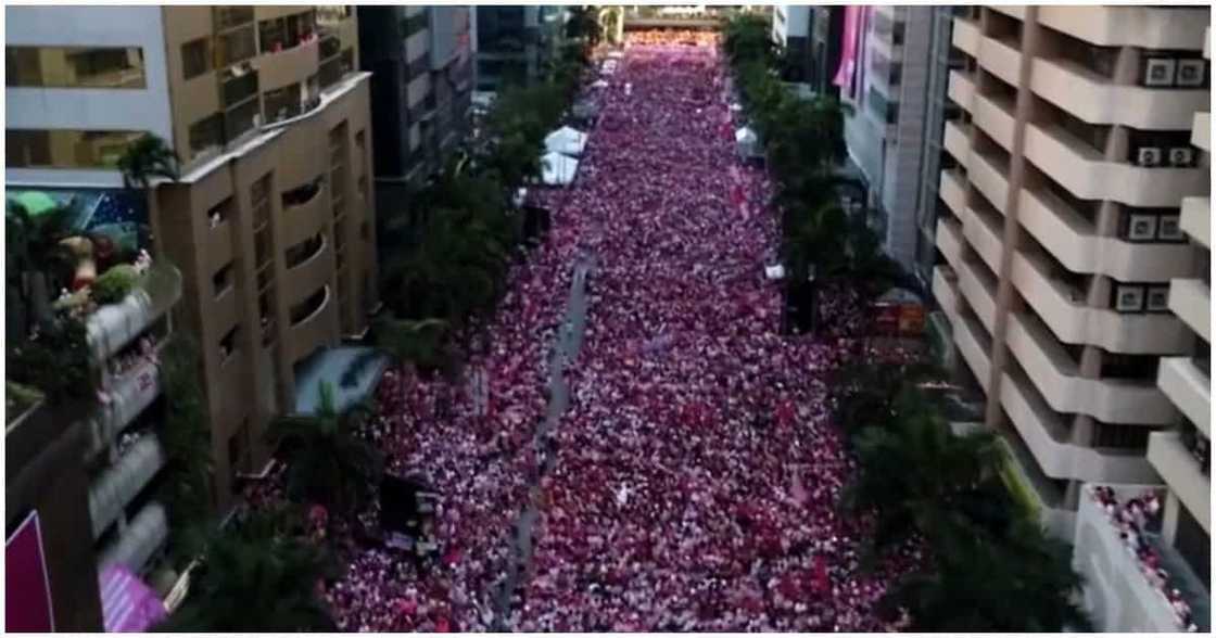 Pag-awit ng Lupang Hinirang sa Pasig rally ng mga Kakampink, viral