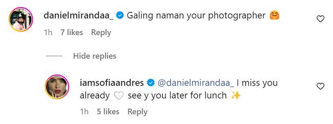 Daniel Miranda, nag-iwan ng makulit na comment sa pics ni Sofia Andres sa Spain Daniel Miranda, nag-iwan ng makulit na comment sa pics ni Sofia Andres sa Spain