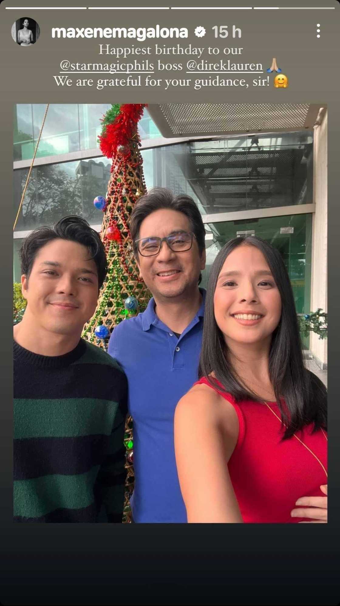 Maxene Magalona pens short but heartfelt birthday message for Direk Lauren Dyogi Maxene Magalona pens short but heartfelt birthday message for Direk Lauren Dyogi