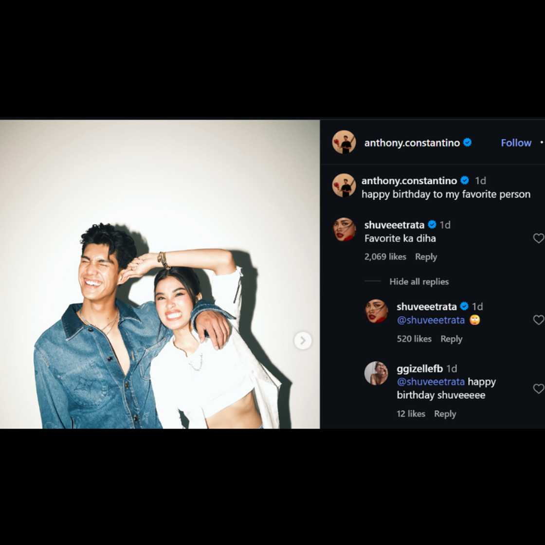 Anthony Constantino, nagpakilig sa simpleng birthday greeting kay Shuvee Etrata